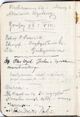 Notes nr 45 z wpisami odręcznymi  Erazma Majewskiego z okresu od 31.05.1894 r.-20/21.02.1895 r.  ...