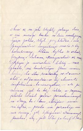 List od Marii Konopnickiej do Erazma Majewskiego (rękopis)  strona 2