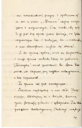 List od Wiktora Gomulickiego do Erazma Majewskiego (rękopis)  strona 2