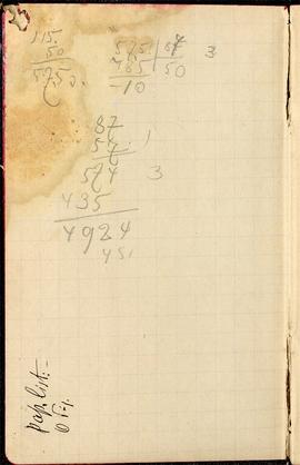 Notes nr 16 z wpisami odręcznymi  Erazma Majewskiego z okresu 08.08.1883 r.-03.12.1882 r. dot. ob...