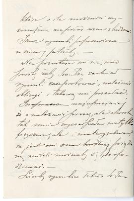 List od Juliana Maszyńskiego do Erazma Majewskiego (rękopis)  strona 2