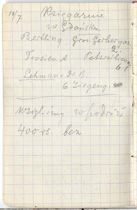 Notes nr 35 z wpisami odręcznymi  Erazma Majewskiego z okresu od 10.07.1890 r. - 25.10.1890 r.  s...