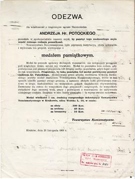 Odręczne notatki Józefa Żurowskiego na temat analogii do zabytków z Jakuszowic Małych  sporządzon...