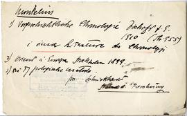 Fiszka z odręcznymi notatkami bibliograficznymi Józefa Żurowskiego  strona 1: "1) Vorgeschic...