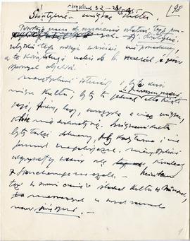 Rękopis sześćdziesięciu ośmiu wykładów Józefa Żurowskiego pt. "Sztuka Podyluwialna" z r...