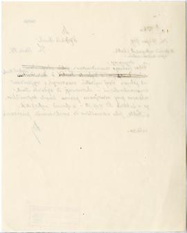 Rękopis. Pismo konserwatora Michała Drewko z dnia 17 lipca 1929 r. do Wydziału Nauki [MWRiOP] w s...