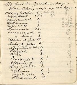Notatnik nr 64 z odręcznymi notatkami Erazma Majewskiego z okresu od 25.07.1906 r. do 05.01.1907 ...