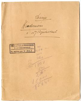 Fragment dziennika Józefa Żurowskiego pt. "Bieżące wiadomości o wykopaliskach" z odręcz...