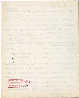 Rękopis wykładów Józefa Żurowskiego z zakresu archeologii przedhistorycznej  strona 154: pieczątk...