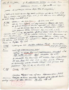 Odręczne notatki Józefa Żurowskiego na temat analogii do zabytków z Jakuszowic Małych  sporządzon...