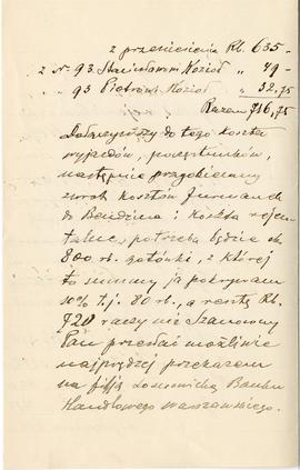 List od Bronisława Jasińskiego do Erazma Majewskiego (rękopis)  strona 2
