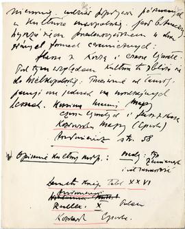 Maszynopis i rękopis trzynastu wykładów Józefa Żurowskiego na temat kultury megalitycznej  strona...