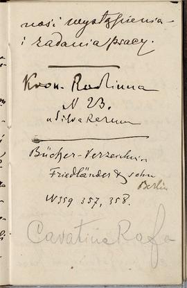 Notes nr 21 z wpisami odręcznymi  Erazma Majewskiego z okresu 01.12.1884 r.-15.05.1885 r.  strona.