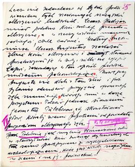 Rękopis wykładów Józefa Żurowskiego z zakresu archeologii przedhistorycznej  strona 65: "[…]...
