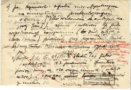 Fragment rękopisu artykułu Józefa Żurowskiego pt. "Wykopaliska z cmentarzysk ciałopalnych Kw...