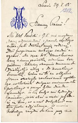 List od prof. dr. Łęgowskiego do Erazma Majewskiego (druk  rękopis)  strona 1