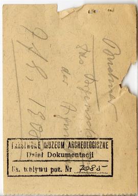 Zbiór odręcznych notatek Józefa Żurowskiego dotyczących literatury do pracy doktorskiej pt. Wykop...