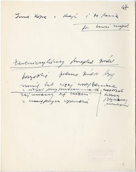 Rękopis dwudziestu ośmiu wykładów Józefa Żurowskiego pt. "Zagadnienie Kopca Krakusa na tle z...