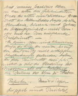 Brulion Józefa Żurowskiego z notatkami w języku niemieckim z okresu studiów w Wiedniu  strona 10