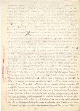 Maszynopis kopii listu Włodzimierza Antoniewicza do Józefa Kostrzewskiego z dnia 8.12.1927 r. w s...