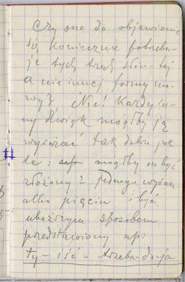 Notes nr 35 z wpisami odręcznymi  Erazma Majewskiego z okresu od 10.07.1890 r. - 25.10.1890 r.  s...