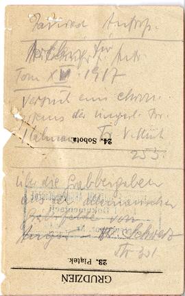 Zbiór odręcznych notatek Józefa Żurowskiego dotyczących literatury do pracy doktorskiej pt. Wykop...