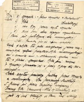 Brulion Józefa Żurowskiego pt. "Plastyka od Fidiasza począwszy" z odręcznymi notatkami ...