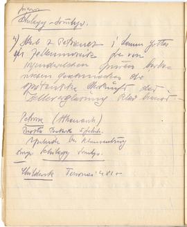 Brulion Józefa Żurowskiego "Żurowski 1918" z notatkami w języku niemieckim z okresu stu...