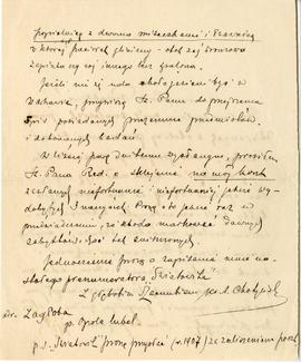 List od A. Chotyńskiego do Erazma Majewskiego (rękopis)  strona 2