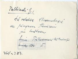 Fiszka z odręcznymi notatkami bibliograficznymi Józefa Żurowskiego  strona 1: "J. Palliardi ...