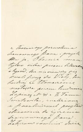 List od Marii Butrymówny do Erazma Majewskiego (rękopis)  strona 2
