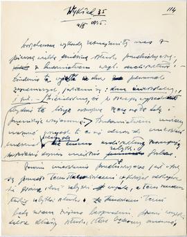 Rękopis sześćdziesięciu ośmiu wykładów Józefa Żurowskiego pt. "Sztuka Podyluwialna" z r...