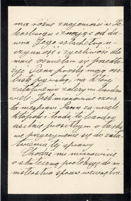 List od Włodzimierza Demetrykiewicza do Erazma Majewskiego (rękopis)  strona 4
