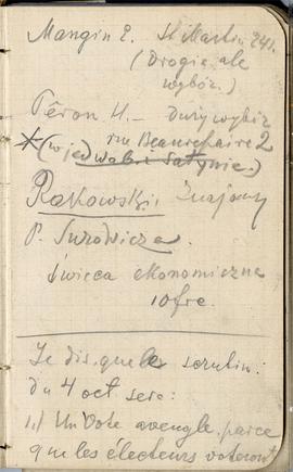 Notes nr 24 z wpisami odręcznymi  Erazma Majewskiego z okresu od 05.10.1885 r.-04.02.1886 r.  str...