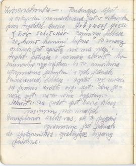 Zeszyt Józefa Żurowskiego "Żurowski" z okresu studiów na UJ zapisany od przodu i od tył...