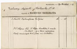 Kwit z dnia 17.04.1877 r. luzem w uszkodzonej kieszonce tylnej okładki notesu nr 6)  zaświadczają...