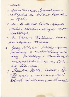 Rękopis listu Adama Wrzoska do Józefa Żurowskiego z dnia 2.01.1936 r.  strona 2