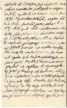 List od Hieronima Rafała Łopacińskiego do Erazma Majewskiego (rękopis)  strona 3