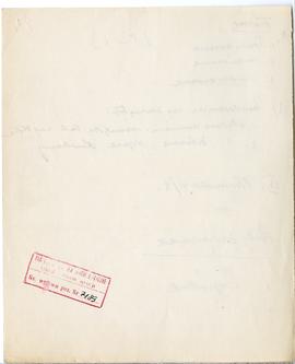 Rękopis wykładów Józefa Żurowskiego z zakresu archeologii przedhistorycznej  strona 180: pieczątk...