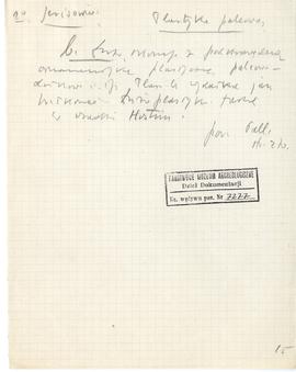 Zespół odręcznych notatek Józefa Żurowskiego (w tym opisy zabytków i zapiski bibliograficzne) wra...