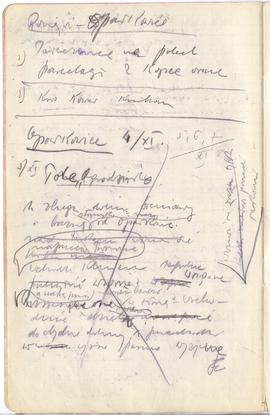 Fragment dziennika Józefa Żurowskiego pt. "Bieżące wiadomości o wykopaliskach" z odręcz...