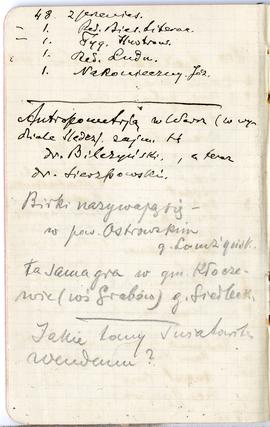 Notatnik nr 62 z odręcznymi notatkami Erazma Majewskiego z okresu od 29.09.1904 r. do 23.02.1905 ...