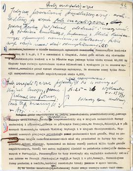 Rękopis sześćdziesięciu ośmiu wykładów Józefa Żurowskiego pt. "Sztuka Podyluwialna" z r...