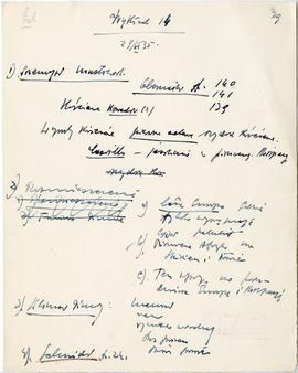 Rękopis szesnastu wykładów Józefa Żurowskiego pt. "Początki kultury ludzkiej" z roku ak...