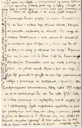 List od Wiktora Gomulickiego do Erazma Majewskiego (rękopis)  strona 4