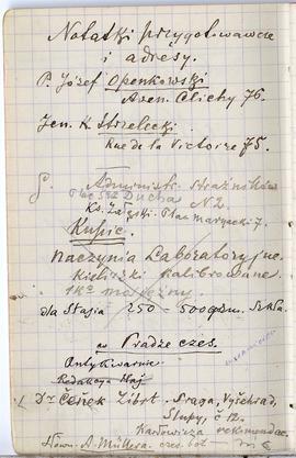 Notes nr 36 z wpisami odręcznymi  Erazma Majewskiego z okresu od 27.10.1890 r.-14.03.1891 r.  str...