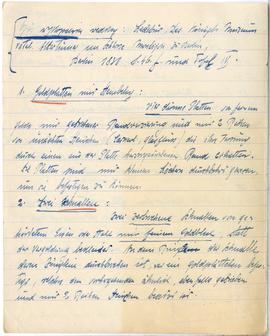 Brulion Józefa Żurowskiego zawierający zbiór luźnych kartek z notatkami w języku polskim i niemie...