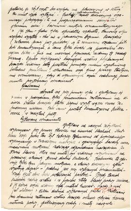 Rękopis pracy doktorskiej Józefa Żurowskiego pt. Wykopalisko z Jakuszowic Małych na tle pokrewnyc...