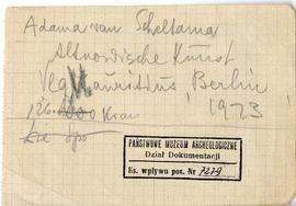 Fiszka z odręcznymi notatkami bibliograficznymi Józefa Żurowskiego  strona 1