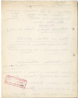 Rękopis wykładów Józefa Żurowskiego z zakresu archeologii przedhistorycznej  strona 166: pieczątk...